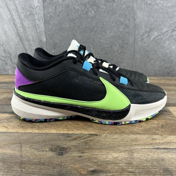 Nike Zoom Freak 5 Made in Sepolia Size 10 Mens Black Multicolor Basketball Shoes - Picture 1 of 12